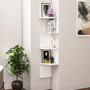 Desaldo - White White Wall Shelf