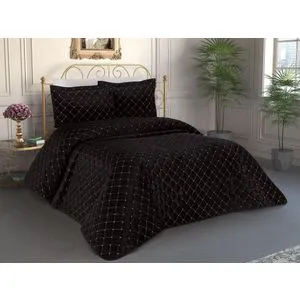 Dessert - Black Black Double Bedspread Set