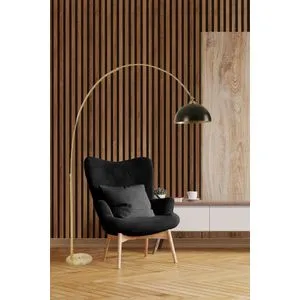 Deve Boynu Eskitme Lambader Retro 3 Başlıklı Gold
Black Floor Lamp