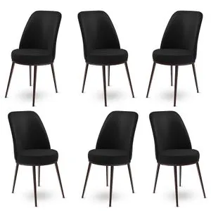 Dexa - Black, Brown Black
Brown Chair Set (6 Pieces)