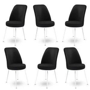Dexa - Black, White Black
White Chair Set (6 Pieces)
