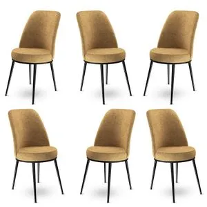 Dexa - Cappuccino, Black Cappuccino
Black Chair Set (6 Pieces)