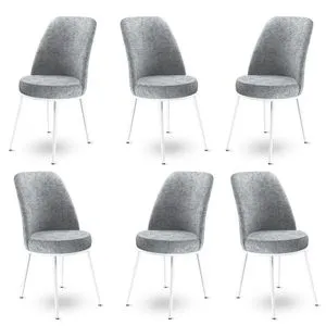 Dexa - Grey, White Grey
White Chair Set (6 Pieces)