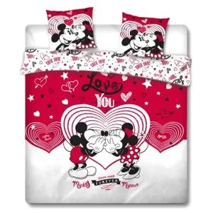 Disney Mickey and Minnie Love navlaka za jorgan 135cm