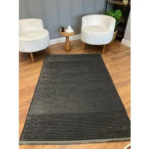 Dizayn Şönil Kilim - Anthracite Anthracite Carpet (120 x 180)