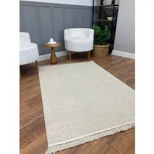 Dizayn Point - Beige Beige Carpet (200 x 290)