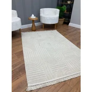 Dizayn Rainbow - Beige Beige Carpet (200 x 290)