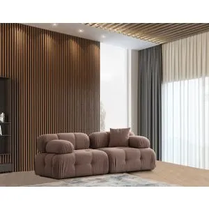 Doblo 2 Seater ( L1-1R) - Cappuccino Cappuccino 2-Seat Sofa