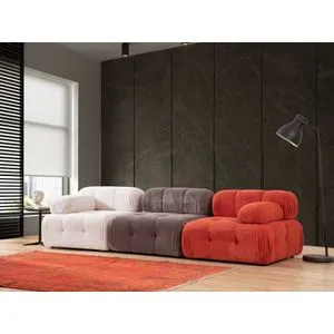 Doblo 3 Seater ( L1-O1-1R) - Multicolor Red
White
Grey 3-Seat Sofa