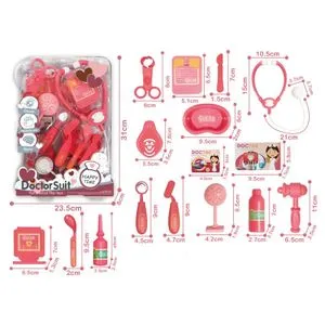 Doktor set u roze boji – 16 delova