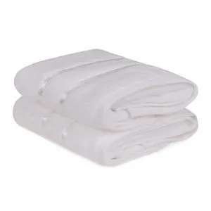 Dolce - White White Hand Towel Set (2 Pieces)