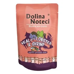 Dolina Noteci Superfood Cat Adult Teletina, Jastog I Škampi 85g