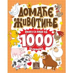 DOMAĆE ŽIVOTINJE - knjiga sa više od 1000 nalepnica
