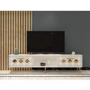 Dome - White, Gold White
Gold TV Stand