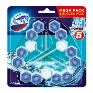 Domestos Power 5 Ocean WC osveživač, 3 x 55 g