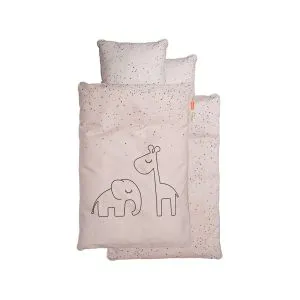 Done By Deer dreamy dots posteljina, roze Baby INT/DK
