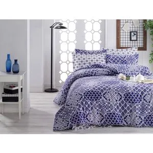 Donjette - Dark Blue Dark Blue
White Ranforce Double Quilt Cover Set (BL)