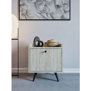 Dopo - Travertine Travertine Nightstand