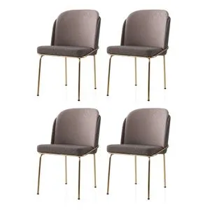 Dore - 125 V4 Gold
Brown
Mink Chair Set (4 Pieces)
