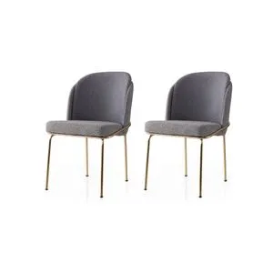 Dore - 131 V2 Gold
Anthracithe Chair Set (2 Pieces)