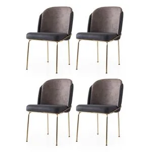 Dore - 132 V4 Gold
Anthracithe
Mink Chair Set (4 Pieces)