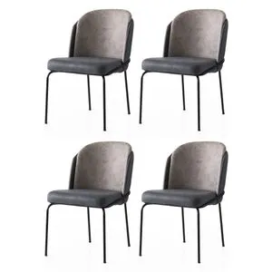 Dore - 168 V4 Gold
Anthracithe Chair Set (4 Pieces)
