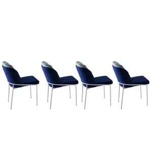 Dore 182 V4 Dark Blue
White Chair Set (4 Pieces)