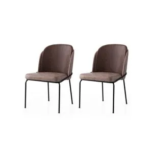 Dore - 194 V2 Gold
Brown Chair Set (2 Pieces)