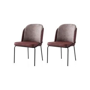 Dore - 197 V2 Gold Crvena Stolica Set (2 Komada)
