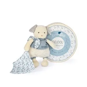 Doudou et Compagnie Plava kuca sa mazilicom od organskog pamuka