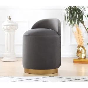 Dover - Dark Grey Dark Grey Pouffe