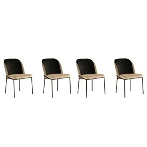 DR - 145 V4 Beige
Black Chair Set (4 Pieces)