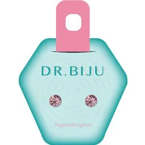 Dr.Biju minđuše 5.3mm  svetlo roze krug DXI53C223