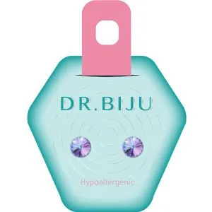 Dr.Biju minđuše 6.2mm lila krug DRI62C003