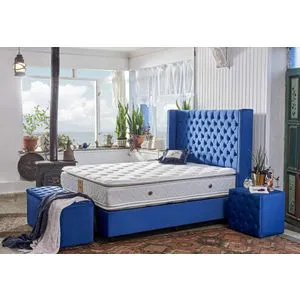 Dream 140x200 cm Double Size Luxury Middle Firm Double Padded Mattress White Mattress