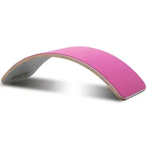 Drvena ravnotežna daska - Talasasta u beloj i ružičastoj boji