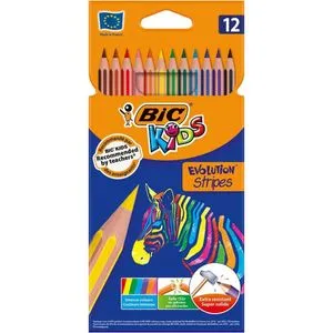 Drvene bojice BIC Evolution Stripes 1/12