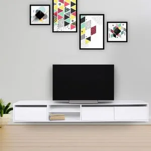 Dublin White TV Stand