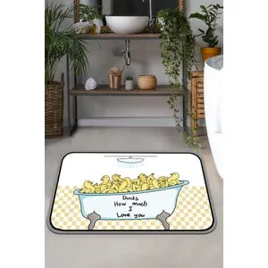 Ducks Multicolor Bathmat