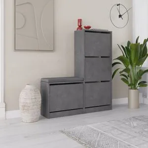 Dude - Grey Grey Shoe Cabinet