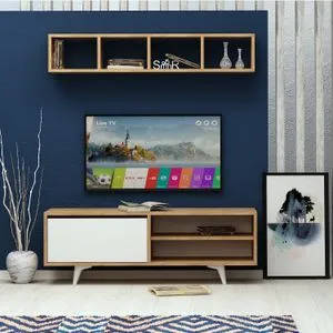 Duku Oak
White TV Unit
