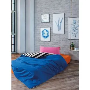 Dusk - Plavi i Crni Ranforce Posteljina Set XXL