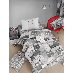 Duvarda Kediler - Grey White
Grey
Black Single Quilt Cover Set (DE)