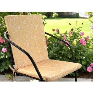Dvodelni podmetač za stolice 49x101x4cm Žuta boja
