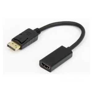 E-GREEN adapter DisplayPort 1.4(M) - HDMI 2.0(F) kabl 20cm crni