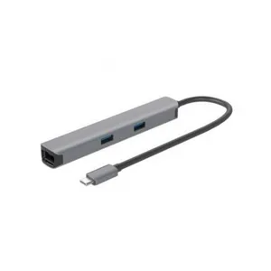 E-GREEN Adapter USB USB 3.1 tip C (M) - HDMI + 2 x USB 3.0 + SD/TF+PD 100W + RJ45 (F)1000 Mbps (7...