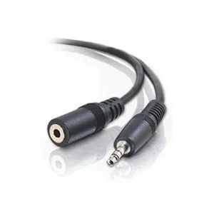 E-GREEN Kabl audio 3.5mm - 3.5mm M/F (produžni) 3m crni