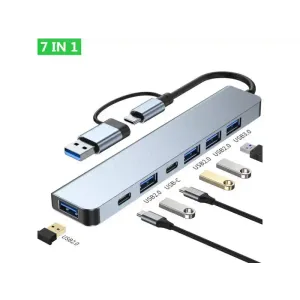 E-green Superbrzi 3.1 Tip C USB 3.0 USB Hub 7 port