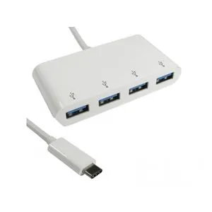 E-Green USB 3.1 tip C HUB 4 port beli