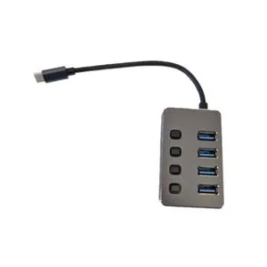 E-Green USB 3.1 tip C - HUB superbrzi 4port USB 3.0 sa prekidačima